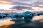 Jokulsarlon, Iceland. Icebergs in Skaftafell National Park, Iceland. Art Print